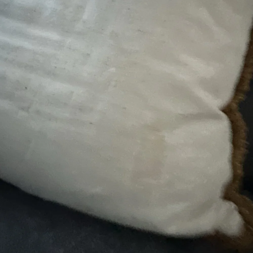 Vintage Hand Crafter Feather Filled Embroidered Pillow 25”x25” Boho Cottagecore